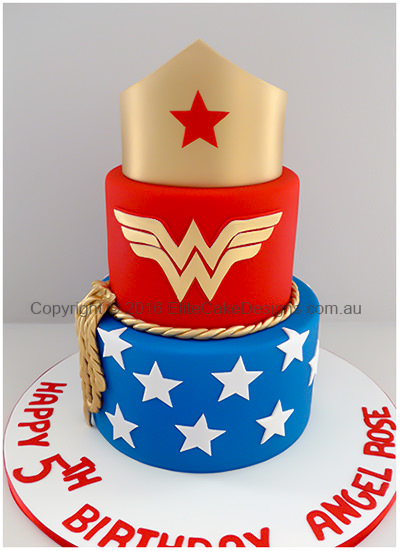 Wonder Woman birthday cake